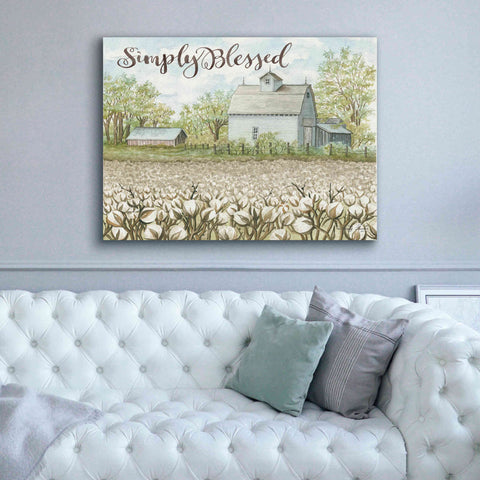 Image of 'Simply Blessed Farmhouse' by Cindy Jacobs, Canvas Wall Art,54 x 40