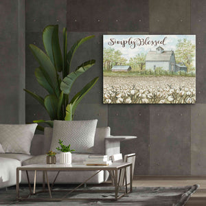 'Simply Blessed Farmhouse' by Cindy Jacobs, Canvas Wall Art,54 x 40