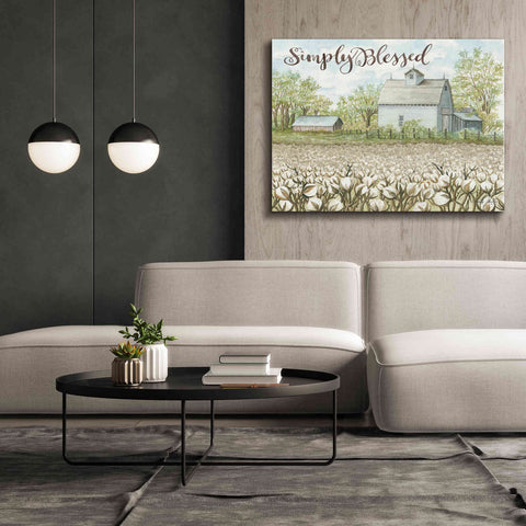 Image of 'Simply Blessed Farmhouse' by Cindy Jacobs, Canvas Wall Art,54 x 40