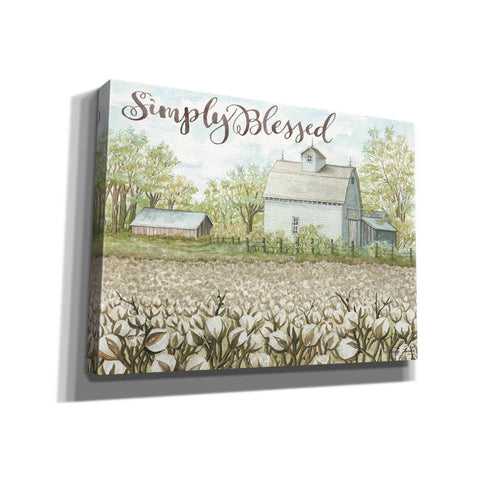 Image of 'Simply Blessed Farmhouse' by Cindy Jacobs, Canvas Wall Art