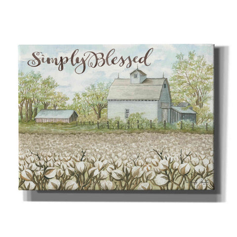 Image of 'Simply Blessed Farmhouse' by Cindy Jacobs, Canvas Wall Art