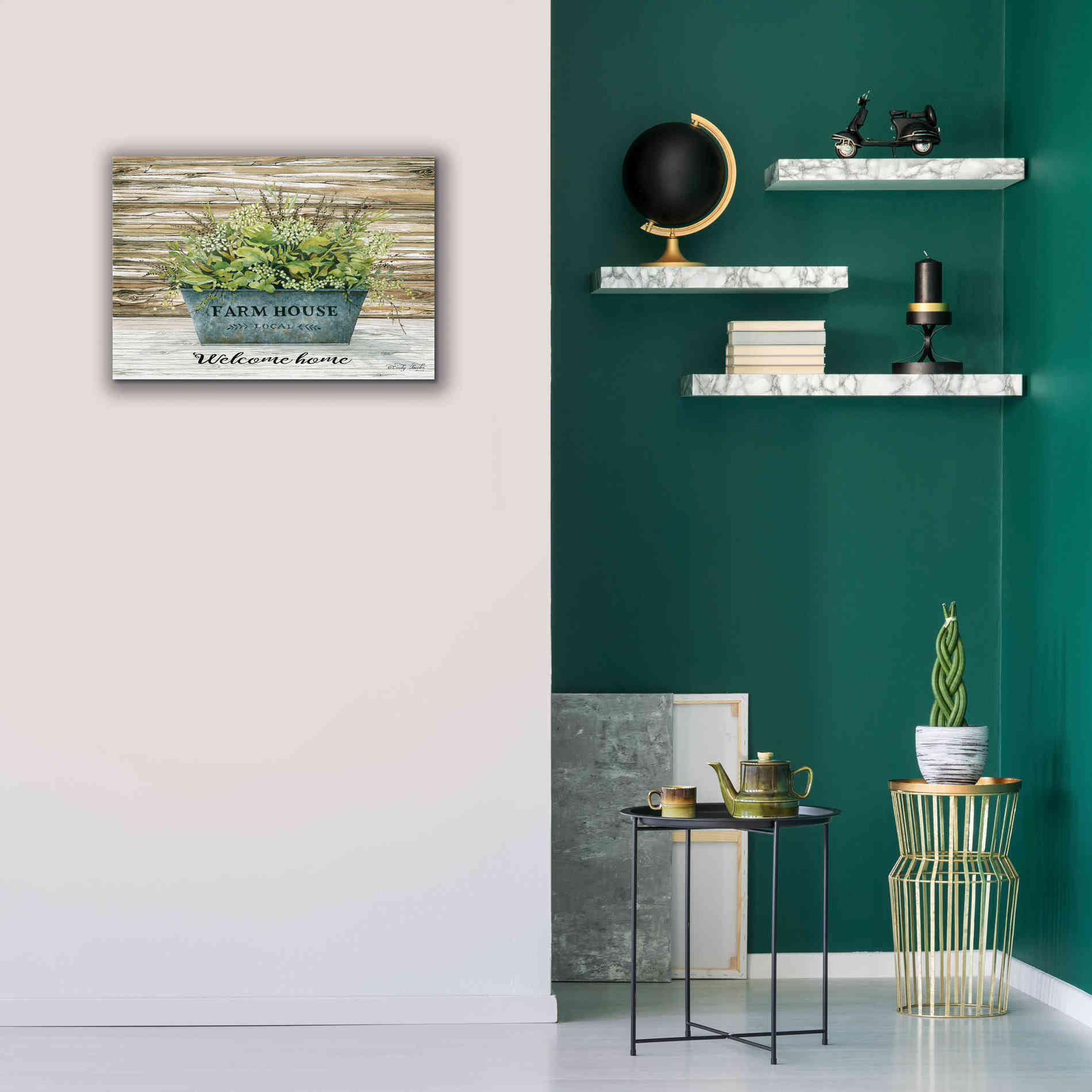 'Welcome Home' by Cindy Jacobs, Canvas Wall Art,26 x 18