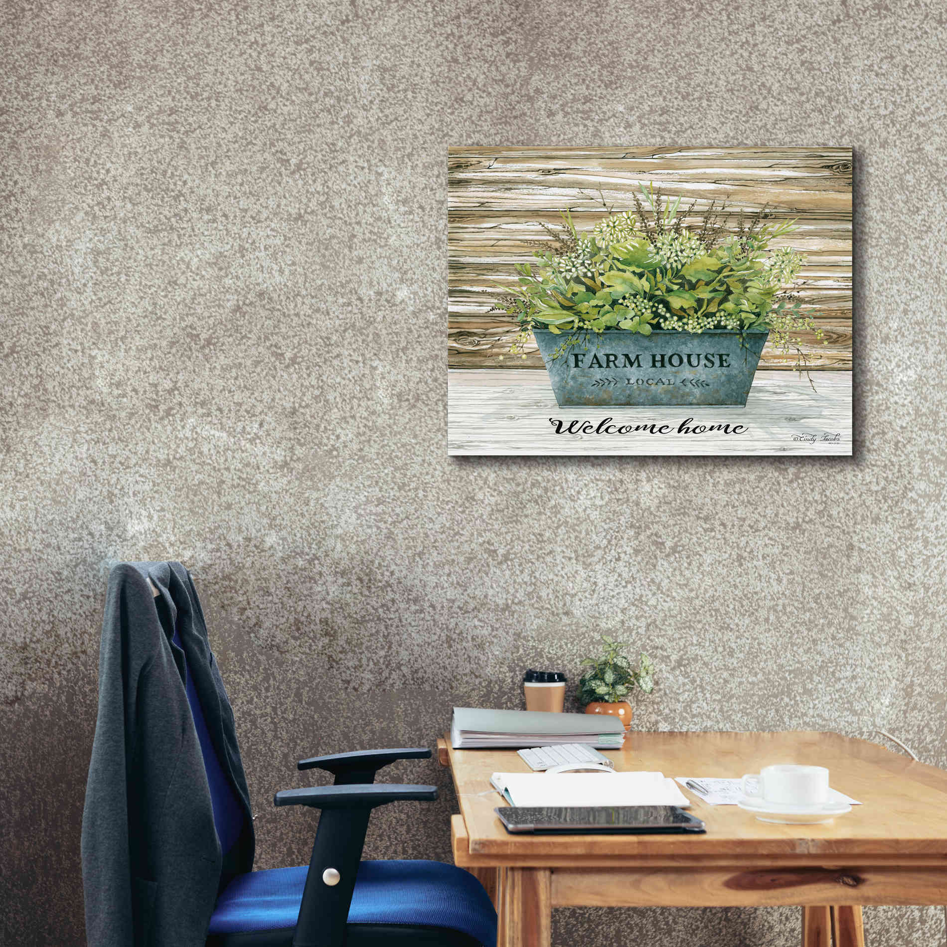 'Welcome Home' by Cindy Jacobs, Canvas Wall Art,34 x 26