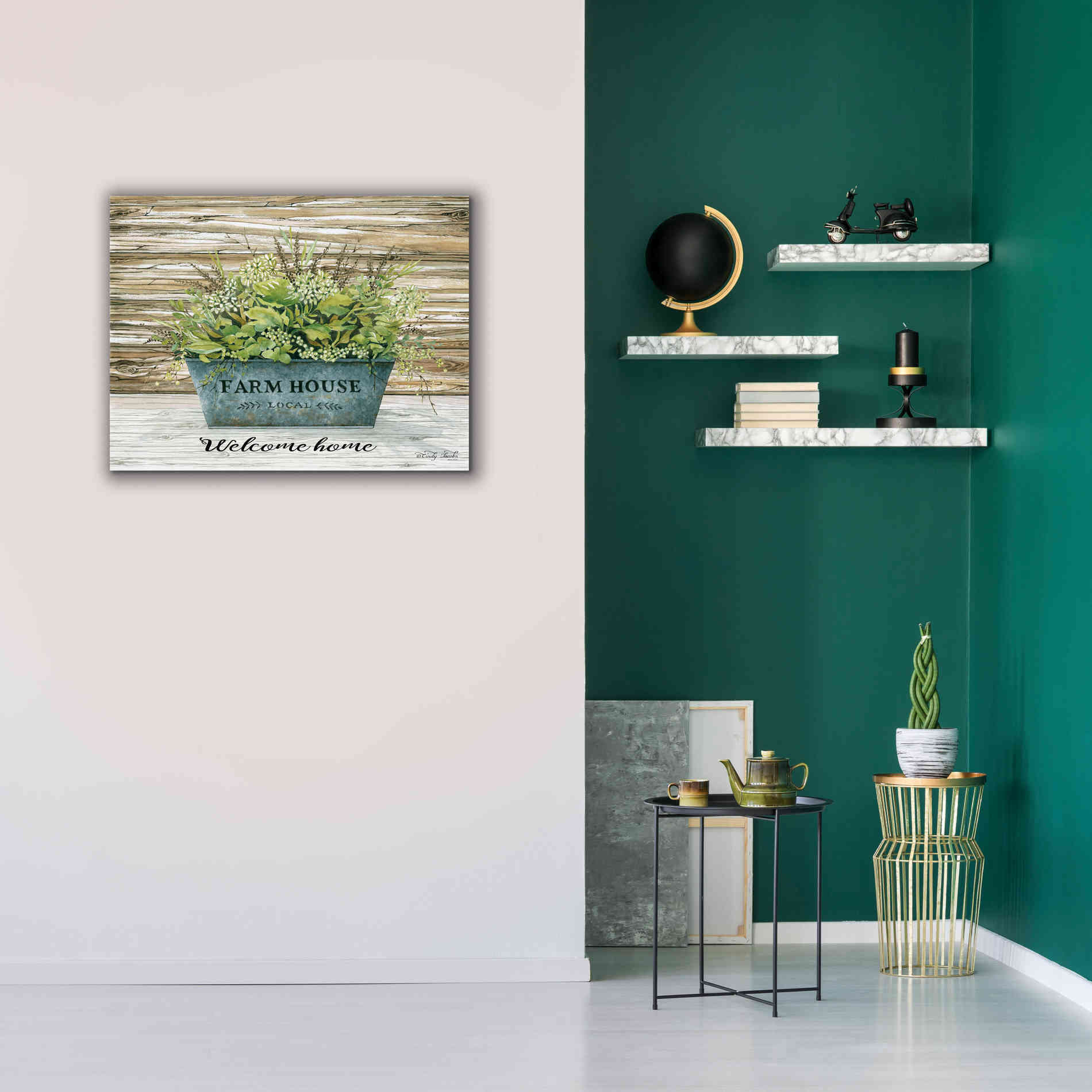 'Welcome Home' by Cindy Jacobs, Canvas Wall Art,34 x 26