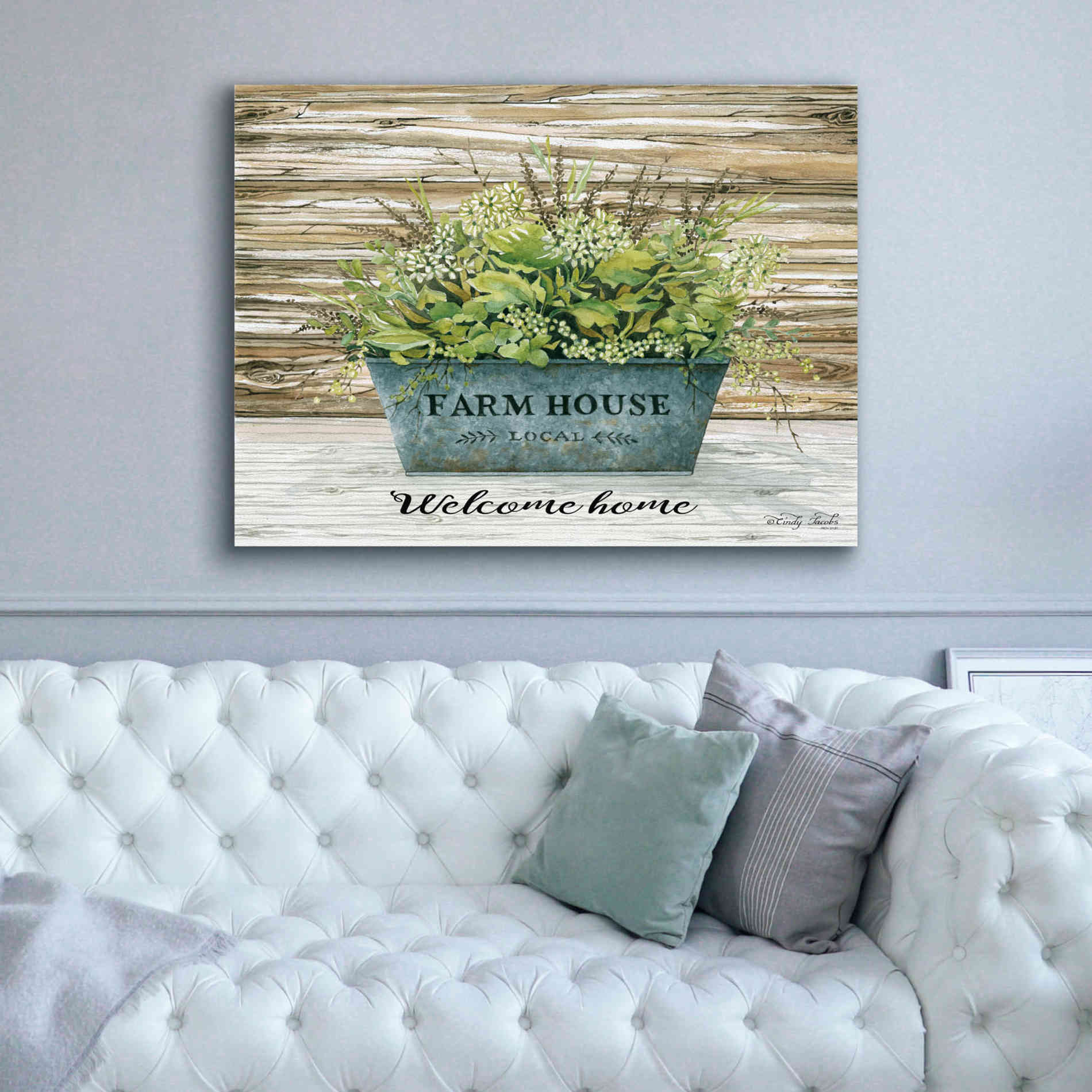 'Welcome Home' by Cindy Jacobs, Canvas Wall Art,54 x 40