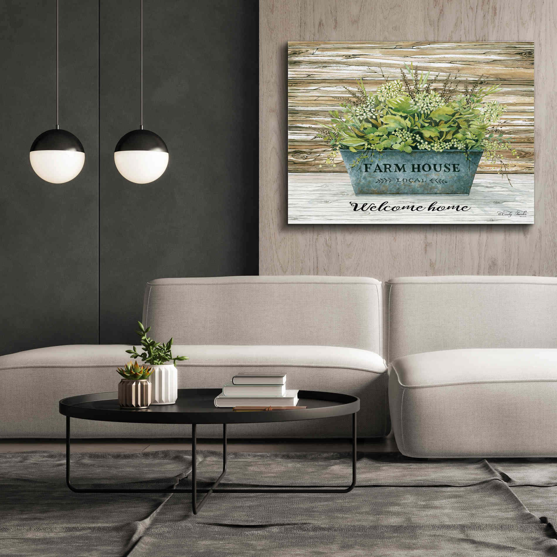 'Welcome Home' by Cindy Jacobs, Canvas Wall Art,54 x 40