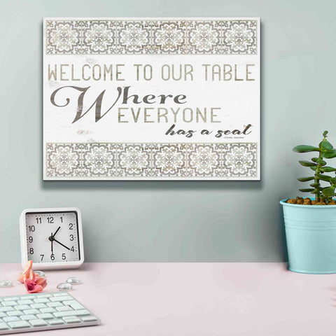 Image of 'Welcome to Our Table' by Cindy Jacobs, Canvas Wall Art,16 x 12