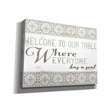Image of 'Welcome to Our Table' by Cindy Jacobs, Canvas Wall Art