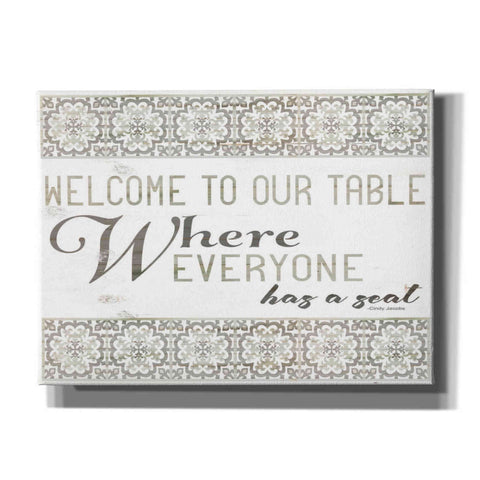 Image of 'Welcome to Our Table' by Cindy Jacobs, Canvas Wall Art