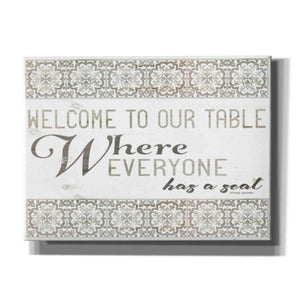 'Welcome to Our Table' by Cindy Jacobs, Canvas Wall Art