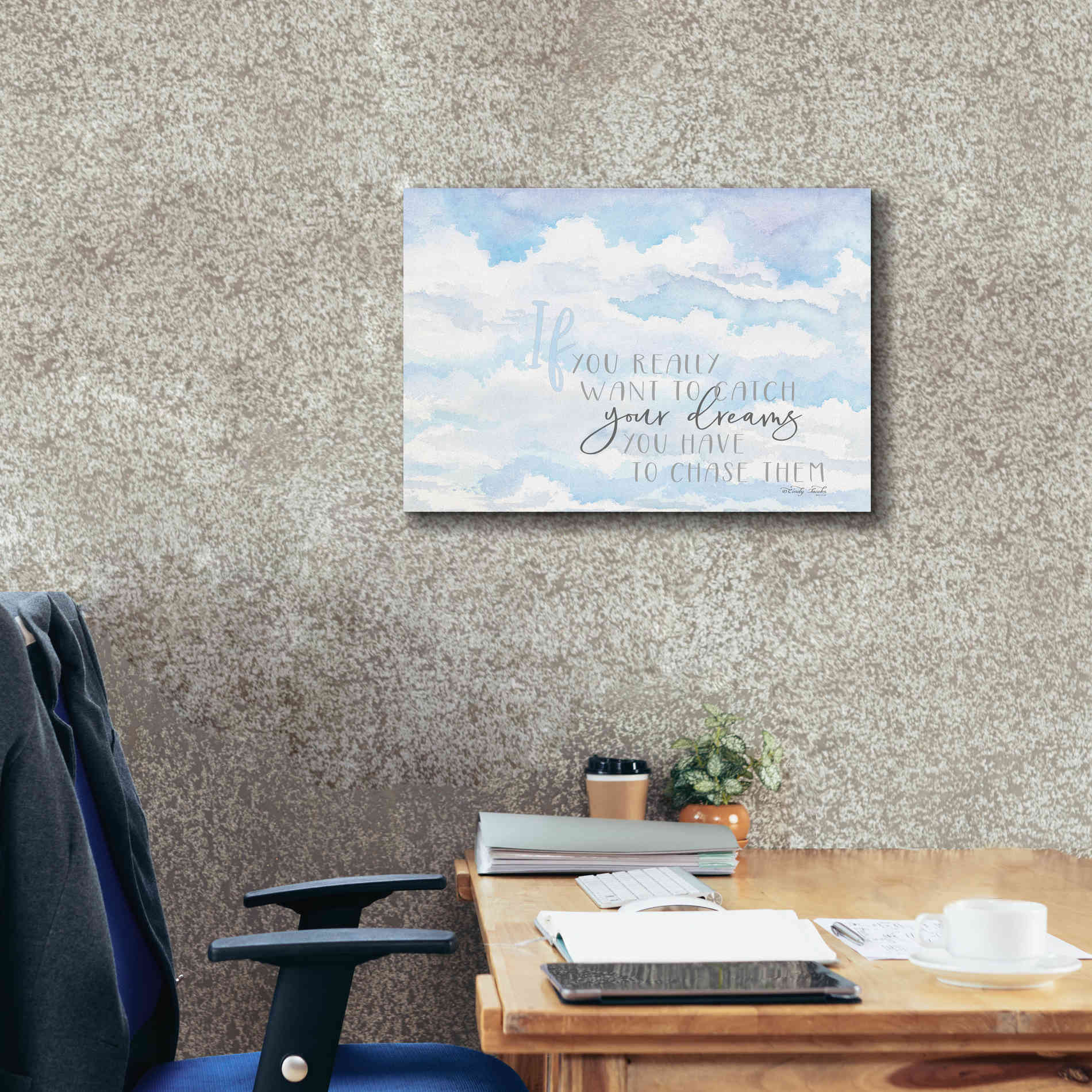 'Chase Your Dreams' by Cindy Jacobs, Canvas Wall Art,26 x 18