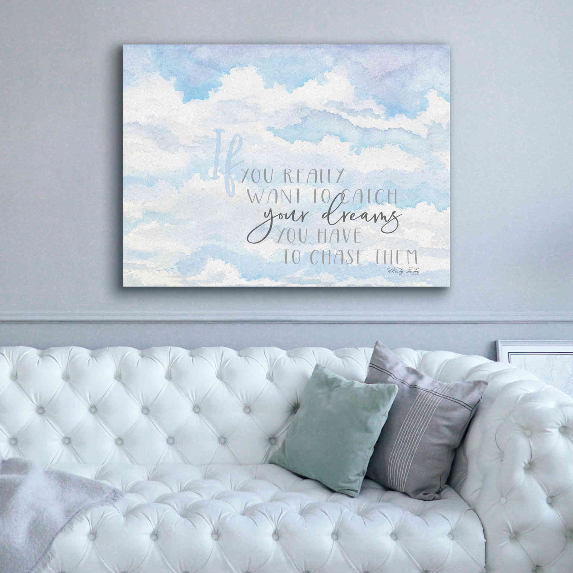 'Chase Your Dreams' by Cindy Jacobs, Canvas Wall Art,54 x 40