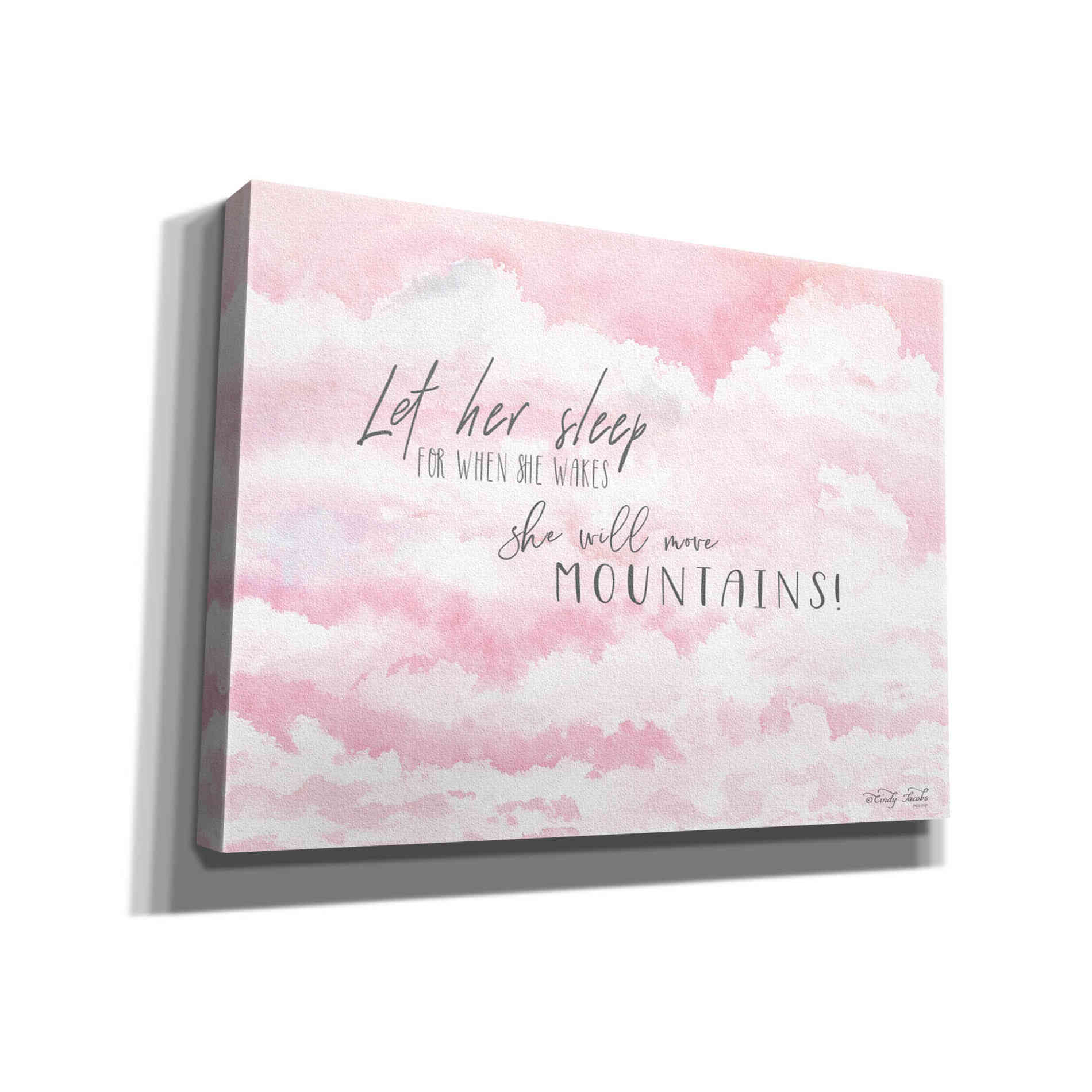 'Let Her Sleep' by Cindy Jacobs, Canvas Wall Art