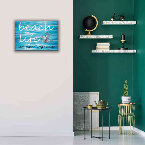 Image of 'Beach Life' by Cindy Jacobs, Canvas Wall Art,26 x 18