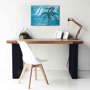 'Beach - Take Me There' by Cindy Jacobs, Canvas Wall Art,26 x 18