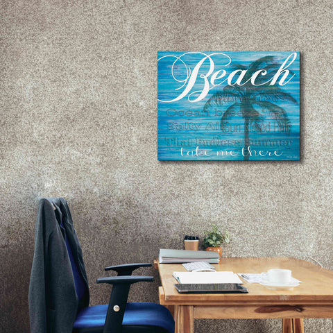 Image of 'Beach - Take Me There' by Cindy Jacobs, Canvas Wall Art,34 x 26