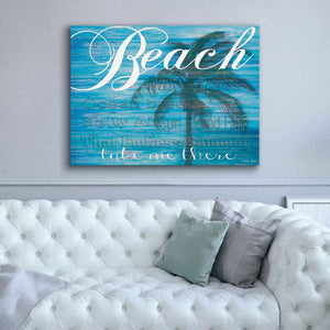 'Beach - Take Me There' by Cindy Jacobs, Canvas Wall Art,54 x 40