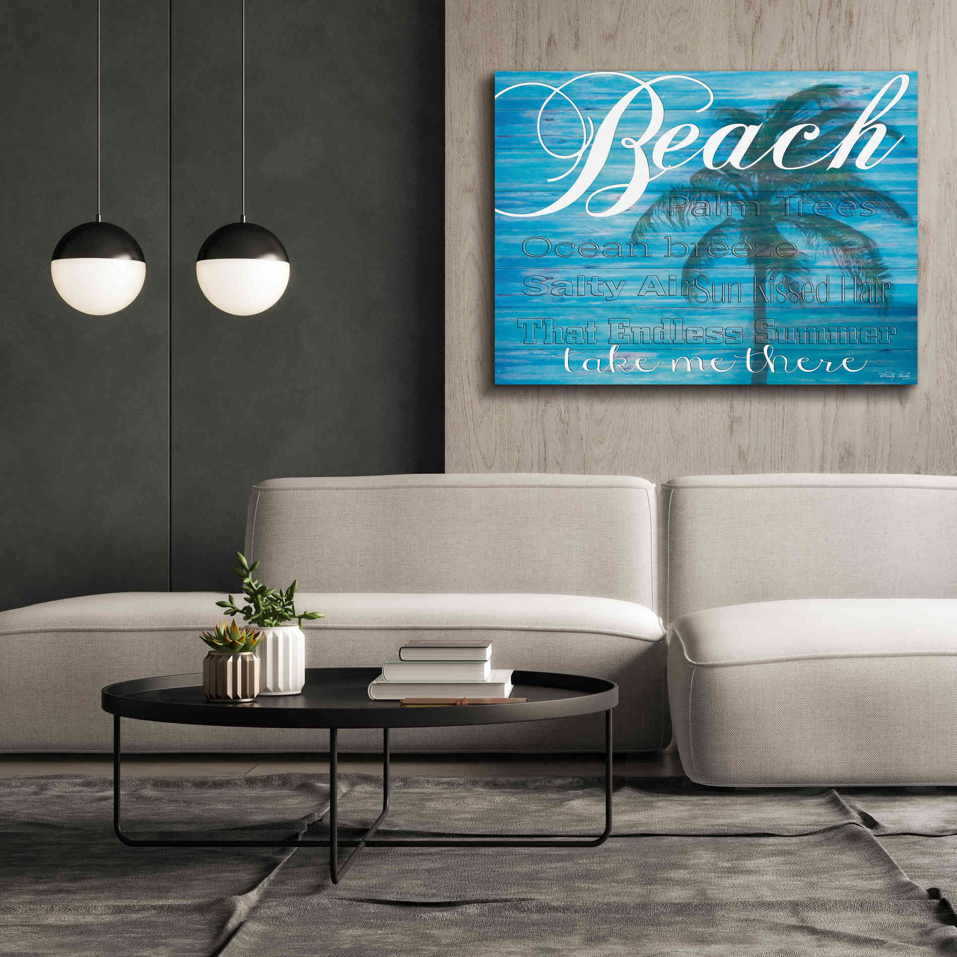 'Beach - Take Me There' by Cindy Jacobs, Canvas Wall Art,54 x 40