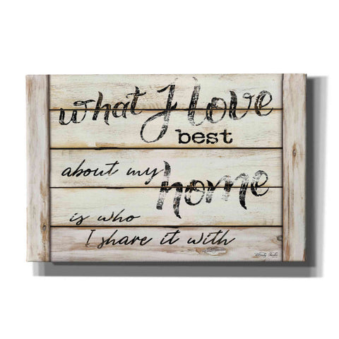 Image of 'What I Love Best' by Cindy Jacobs, Canvas Wall Art