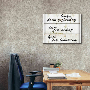 'Live for Today' by Cindy Jacobs, Canvas Wall Art,34 x 26