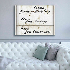 'Live for Today' by Cindy Jacobs, Canvas Wall Art,54 x 40