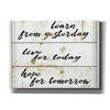 'Live for Today' by Cindy Jacobs, Canvas Wall Art