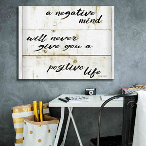 'Positive Life' by Cindy Jacobs, Canvas Wall Art,34 x 26