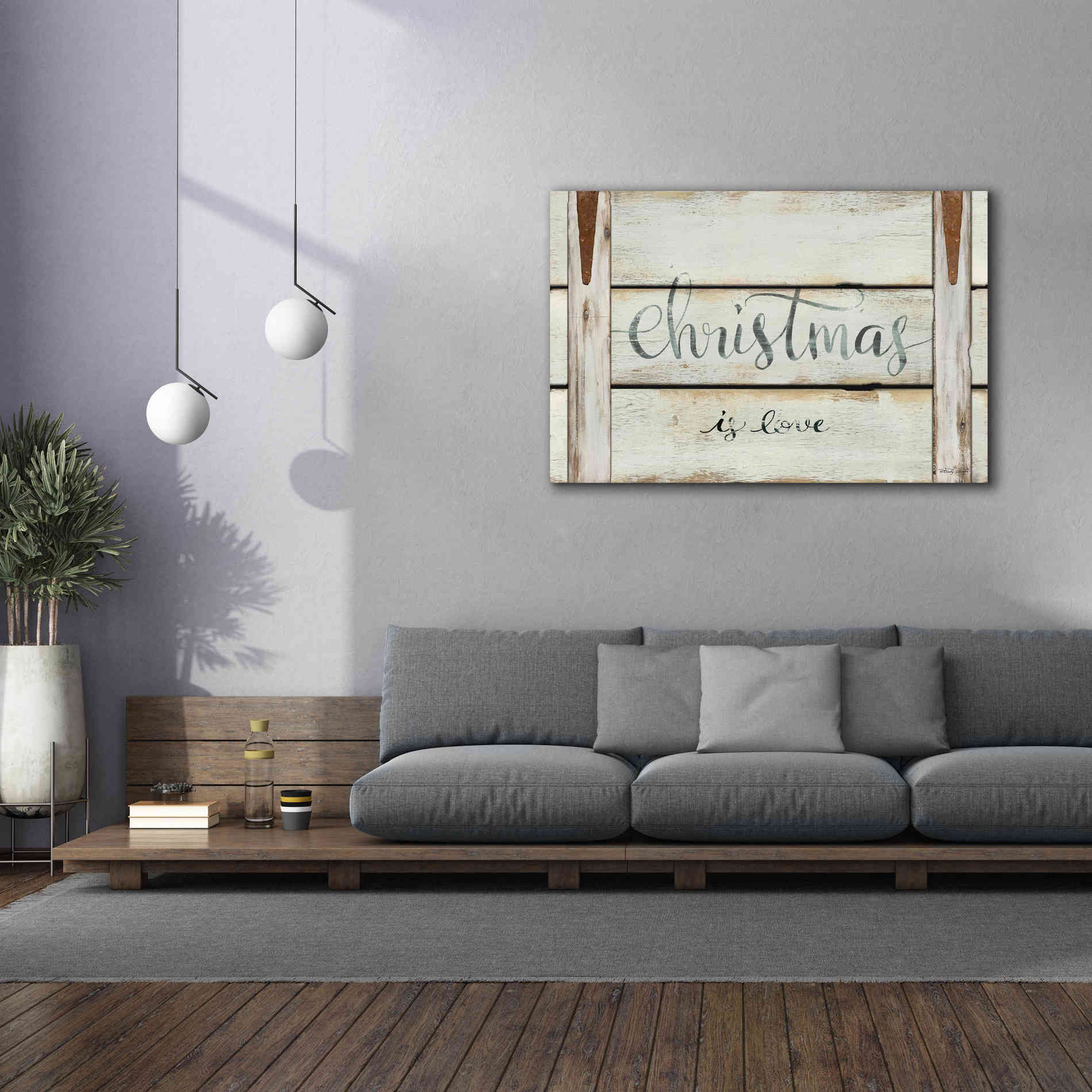 'Christmas is Love' by Cindy Jacobs, Canvas Wall Art,60 x 40