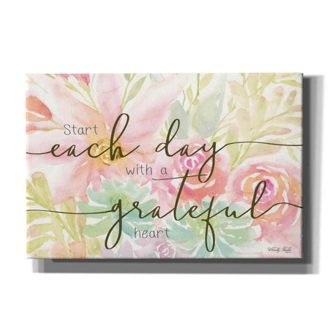 Image of 'Floral Grateful Heart' by Cindy Jacobs, Canvas Wall Art