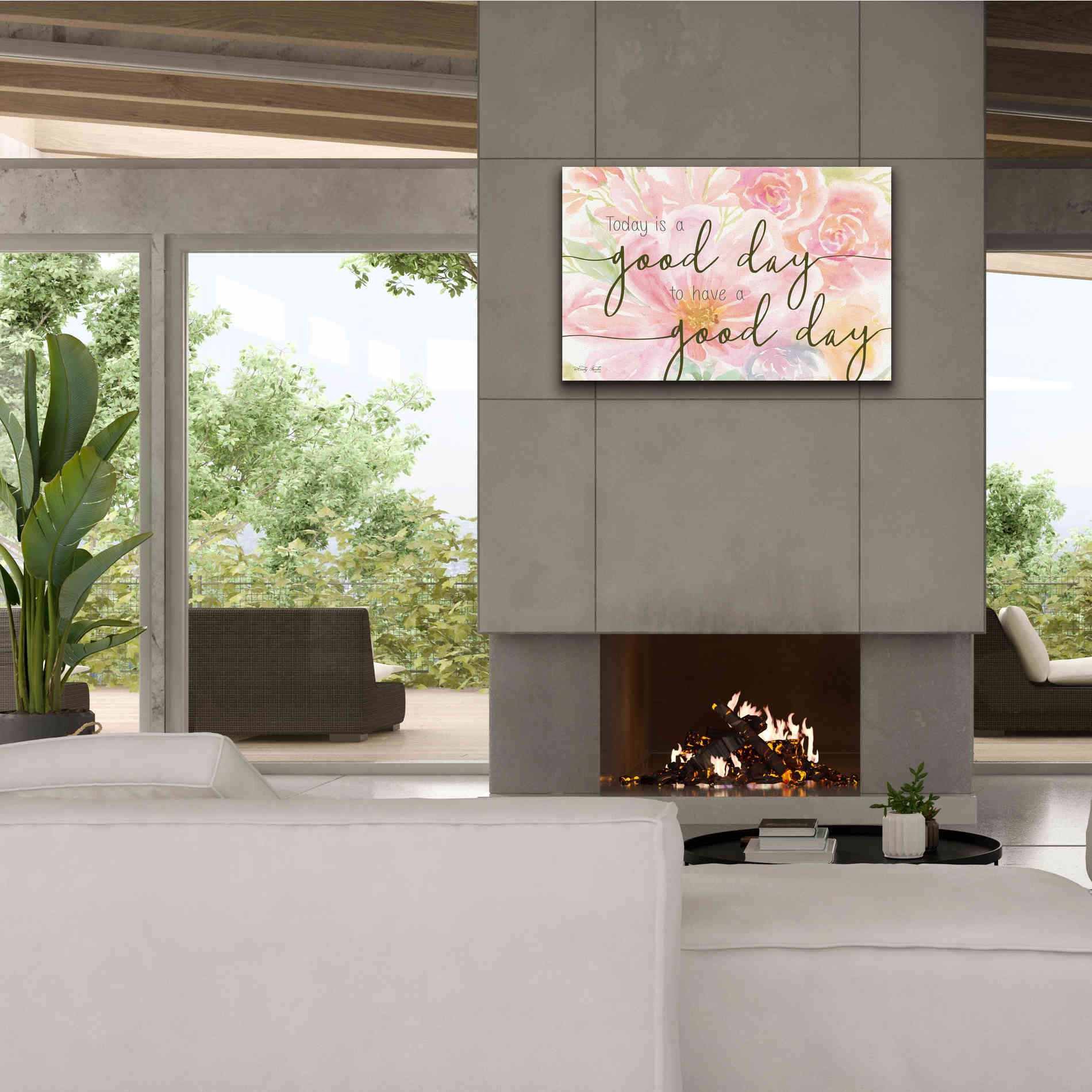 'Floral Good Day' by Cindy Jacobs, Canvas Wall Art,40 x 26