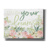 'Floral Follow Your Dreams' by Cindy Jacobs, Canvas Wall Art