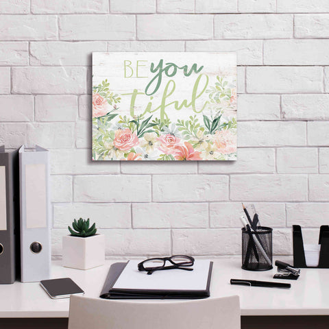 Image of 'Floral Be You Tiful' by Cindy Jacobs, Canvas Wall Art,16 x 12