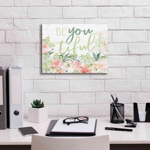 'Floral Be You Tiful' by Cindy Jacobs, Canvas Wall Art,16 x 12