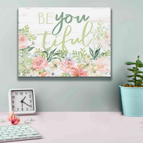 Image of 'Floral Be You Tiful' by Cindy Jacobs, Canvas Wall Art,16 x 12