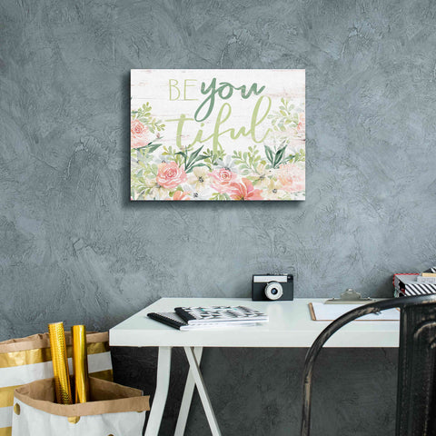 Image of 'Floral Be You Tiful' by Cindy Jacobs, Canvas Wall Art,16 x 12