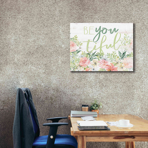 Image of 'Floral Be You Tiful' by Cindy Jacobs, Canvas Wall Art,34 x 26