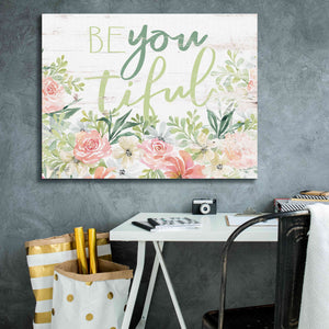 'Floral Be You Tiful' by Cindy Jacobs, Canvas Wall Art,34 x 26