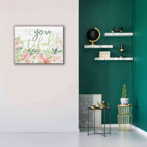 Image of 'Floral Be You Tiful' by Cindy Jacobs, Canvas Wall Art,34 x 26