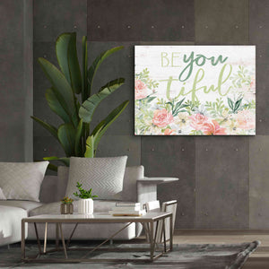 'Floral Be You Tiful' by Cindy Jacobs, Canvas Wall Art,54 x 40