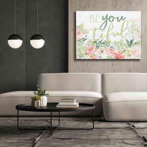 'Floral Be You Tiful' by Cindy Jacobs, Canvas Wall Art,54 x 40