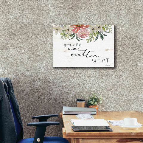 Image of 'Grateful No Matter What' by Cindy Jacobs, Canvas Wall Art,26 x 18