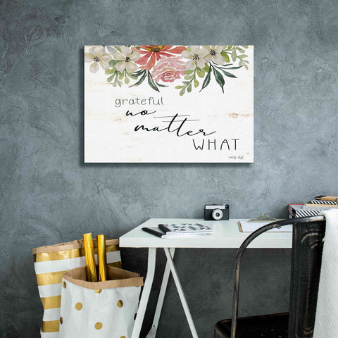 Image of 'Grateful No Matter What' by Cindy Jacobs, Canvas Wall Art,26 x 18