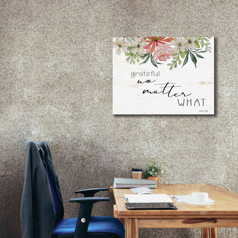 Image of 'Grateful No Matter What' by Cindy Jacobs, Canvas Wall Art,34 x 26