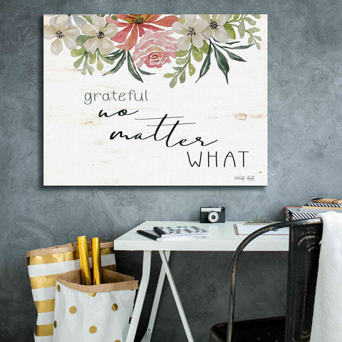 Image of 'Grateful No Matter What' by Cindy Jacobs, Canvas Wall Art,34 x 26