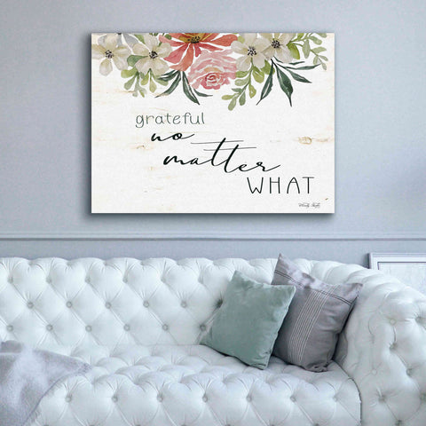 Image of 'Grateful No Matter What' by Cindy Jacobs, Canvas Wall Art,54 x 40