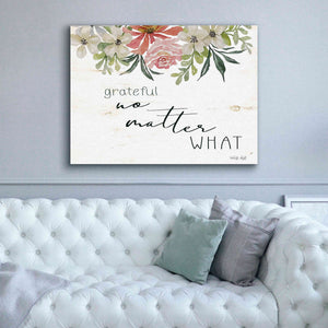 'Grateful No Matter What' by Cindy Jacobs, Canvas Wall Art,54 x 40