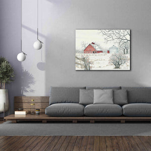 'Winter Barn' by Cindy Jacobs, Canvas Wall Art,54 x 40