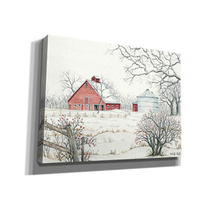 'Winter Barn' by Cindy Jacobs, Canvas Wall Art