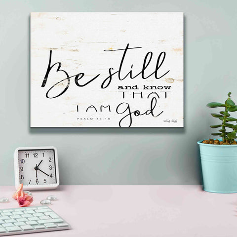 Image of 'Be Still and Know That I Am God' by Cindy Jacobs, Canvas Wall Art,16 x 12