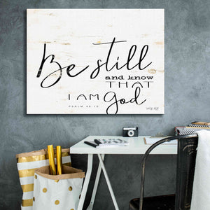 'Be Still and Know That I Am God' by Cindy Jacobs, Canvas Wall Art,34 x 26